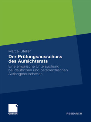cover image of Der Prüfungsausschuss des Aufsichtsrats